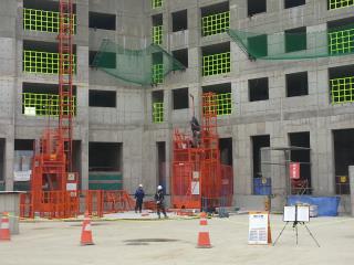 Safety supervision for installation of Construction lift