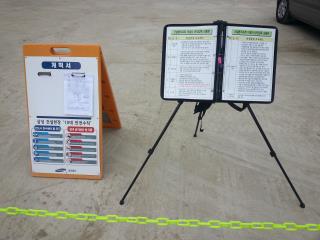 Keeping status board for safety supervision